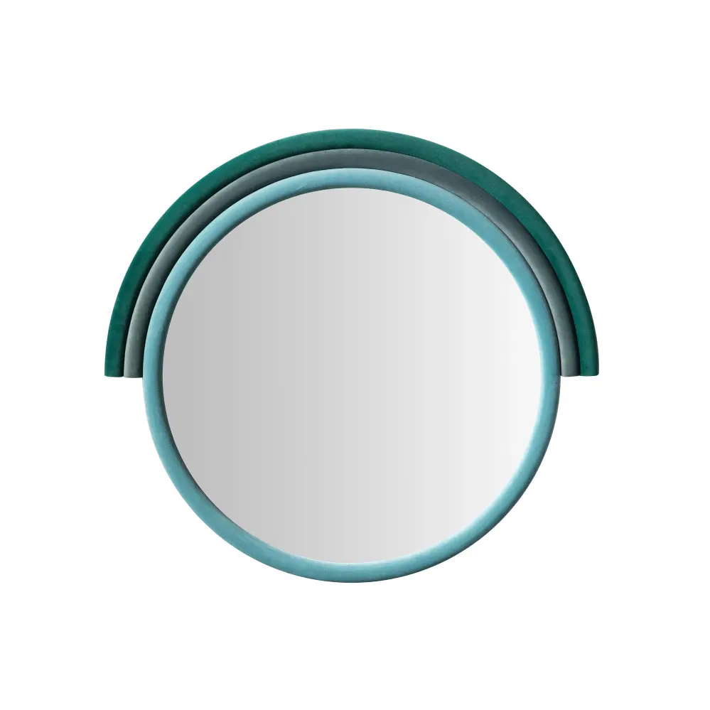 Lally Aqua Soft pile Round Wall Mirror