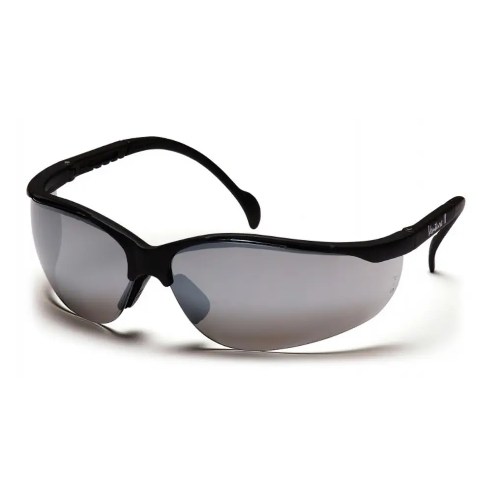PYRAMEX-SB1870S Quicksilver Mirror Lens Black Frame