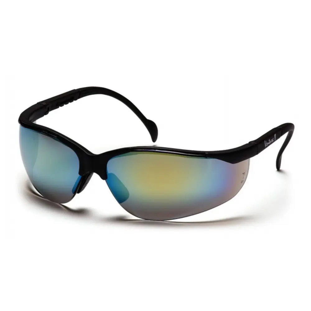 PYRAMEX-SB1890S GOLD MIRROR LENS EBONY FRAME