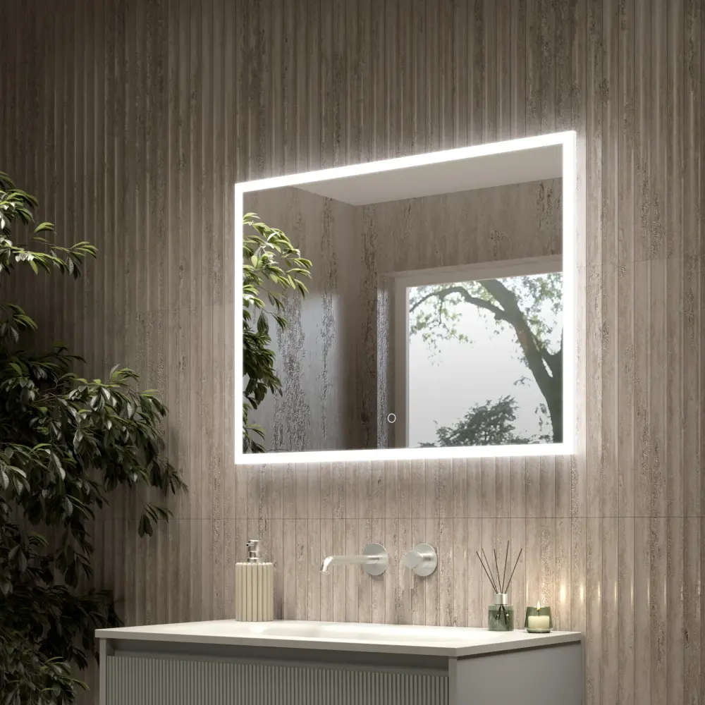 Roscetto Backlit LED Steam Included Mirror - 800x600mm