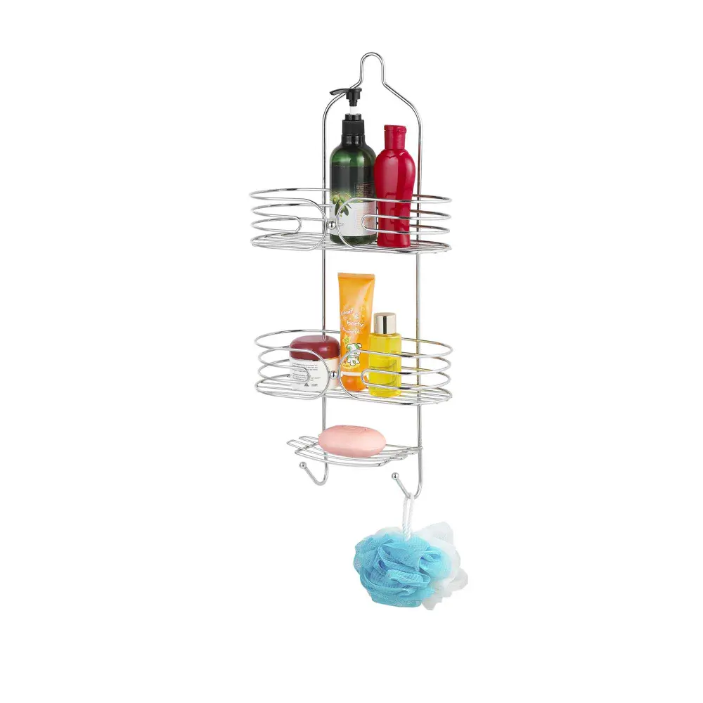 3-Shelf Shower Caddy, Chromium