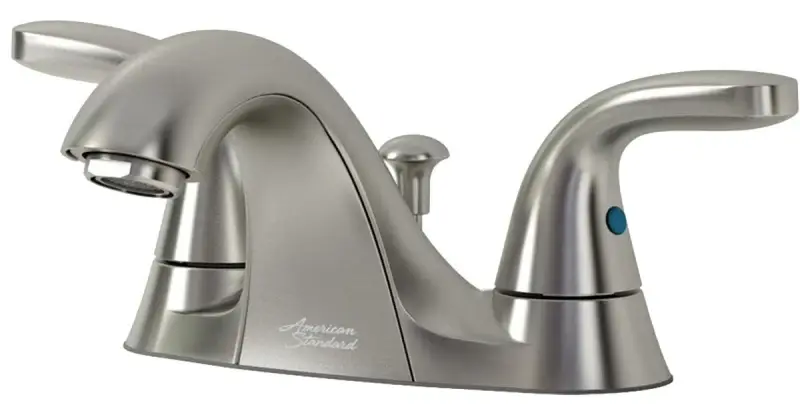 American Standard Cadet Suite 9091201.295 Series Centerset Bath Faucet, Low Arc Spout, Matte Nickel, 4-5/16 , Metal