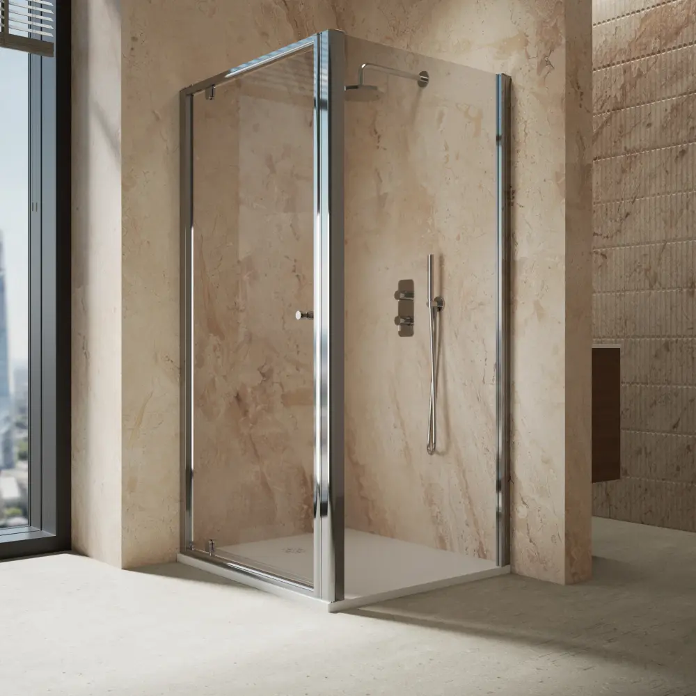 Roman Haven6 Pivot Shower Enclosure - 1000mm x 900mm - Chromium