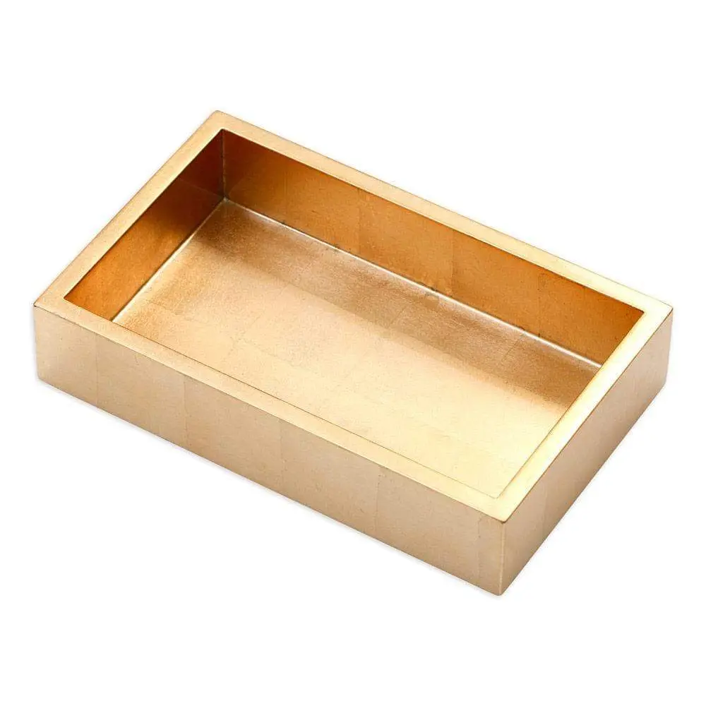Lacquer Guest Towel Napkin Holder Golden
