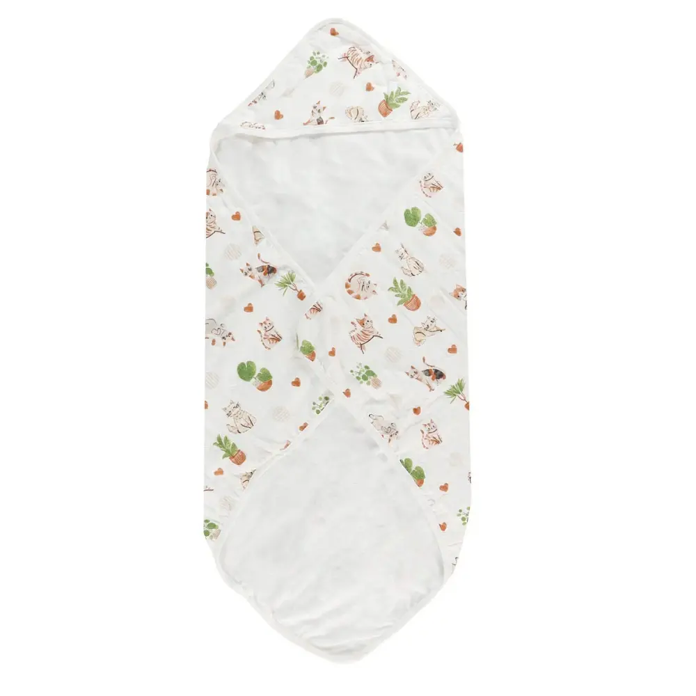 Bamboo Hooded Towel - Cat