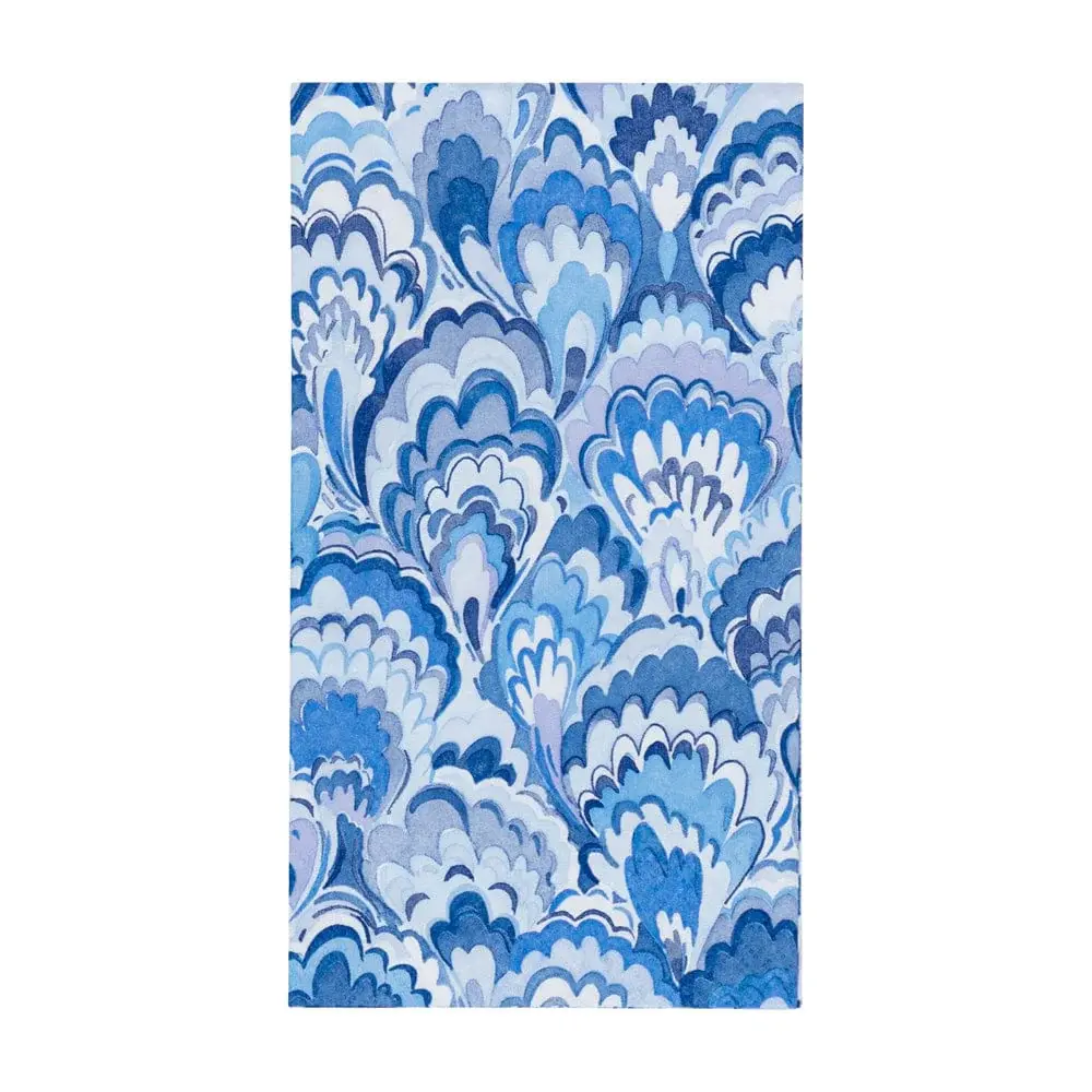 Marbled Ceramica Indigo Guest Towel - Extra Absorbent