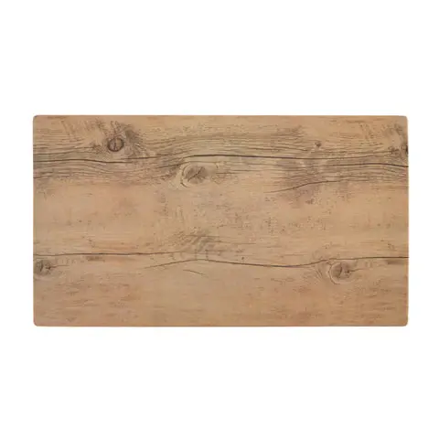 Melamine Wood Grain Rectangular Tray | 18" x 10"