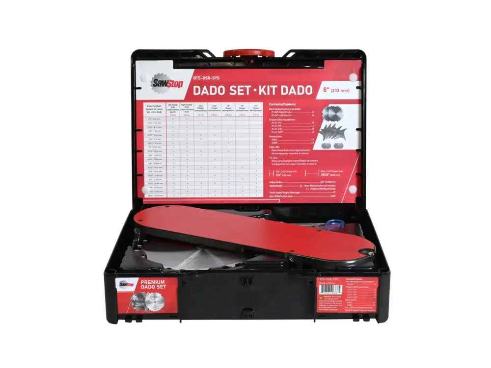 SawStop BTS-DS8-SYS Dado Place 8" w/Systainer