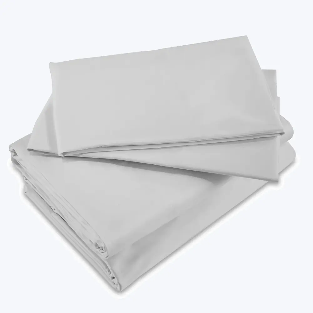 Lineare Sateen Sheets & Pillowcases, Pearl | Percale | Crisp