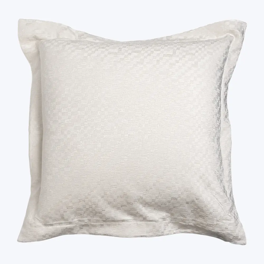 Ascend Euro Sham Ivory | Machine Washable & Durable