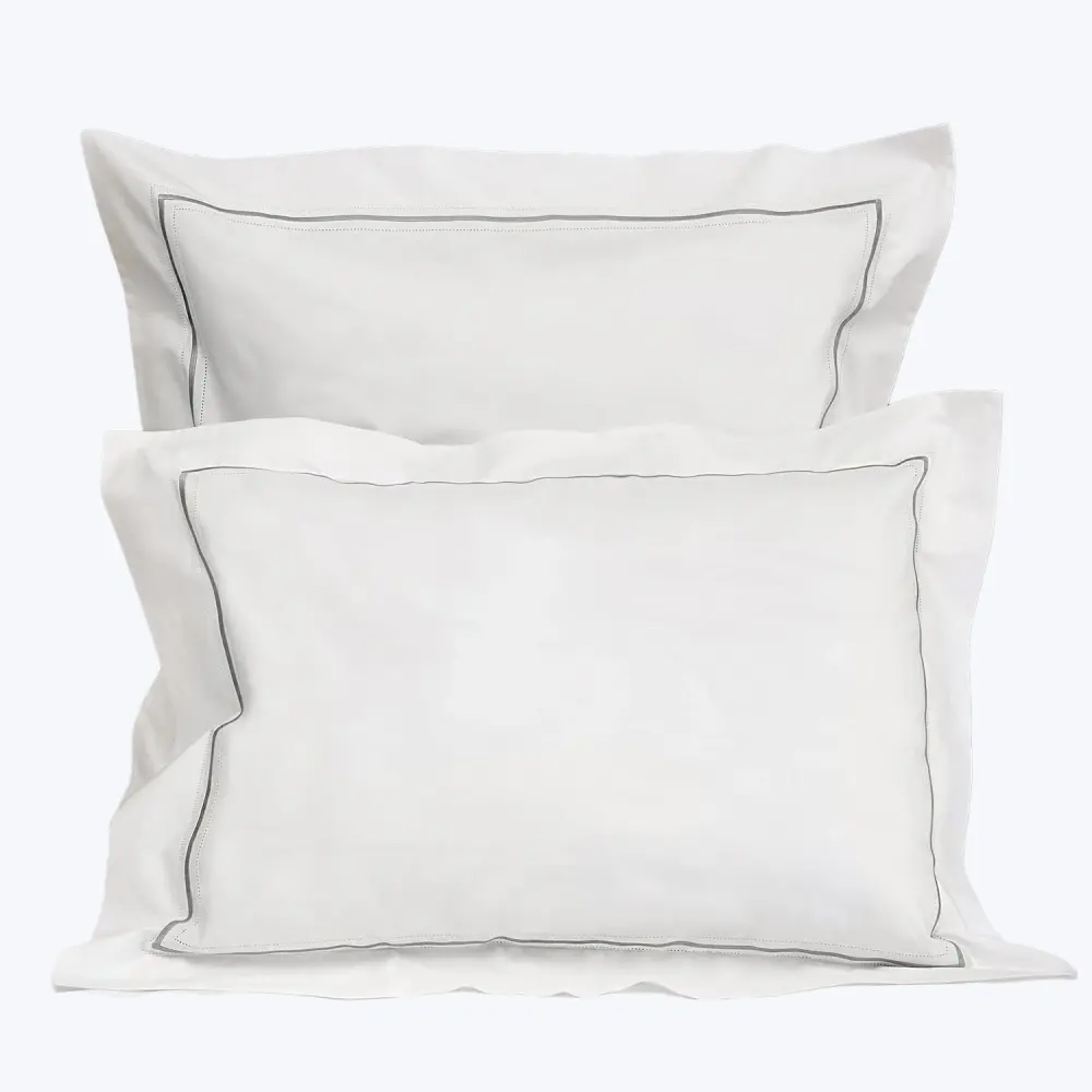 Gramercy Duvet & Shams, White/Wilton Indigo