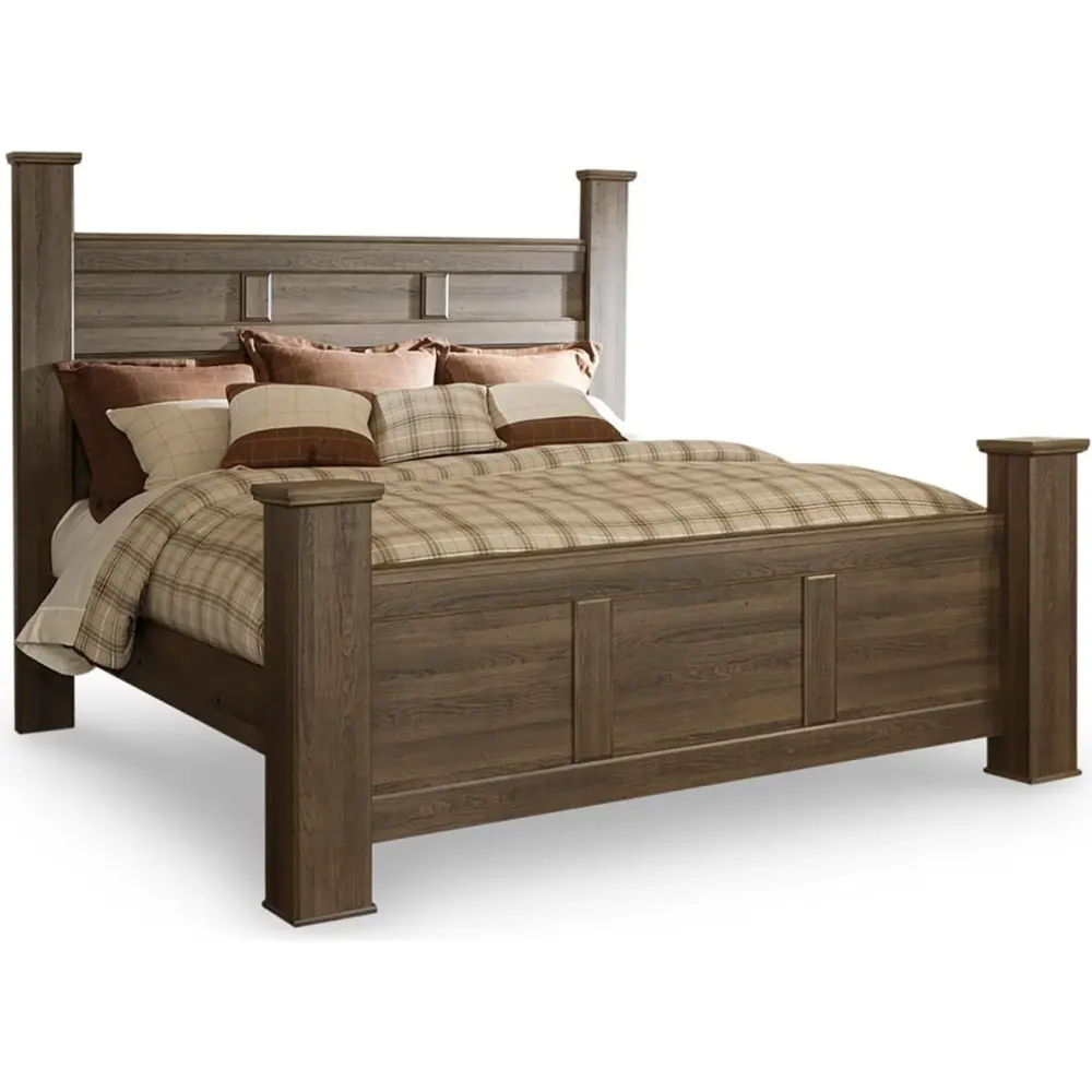 Diamond Modern Furniture Exclusive Design Juararo California King Poster Bed B251-68/B251-66/B251-94