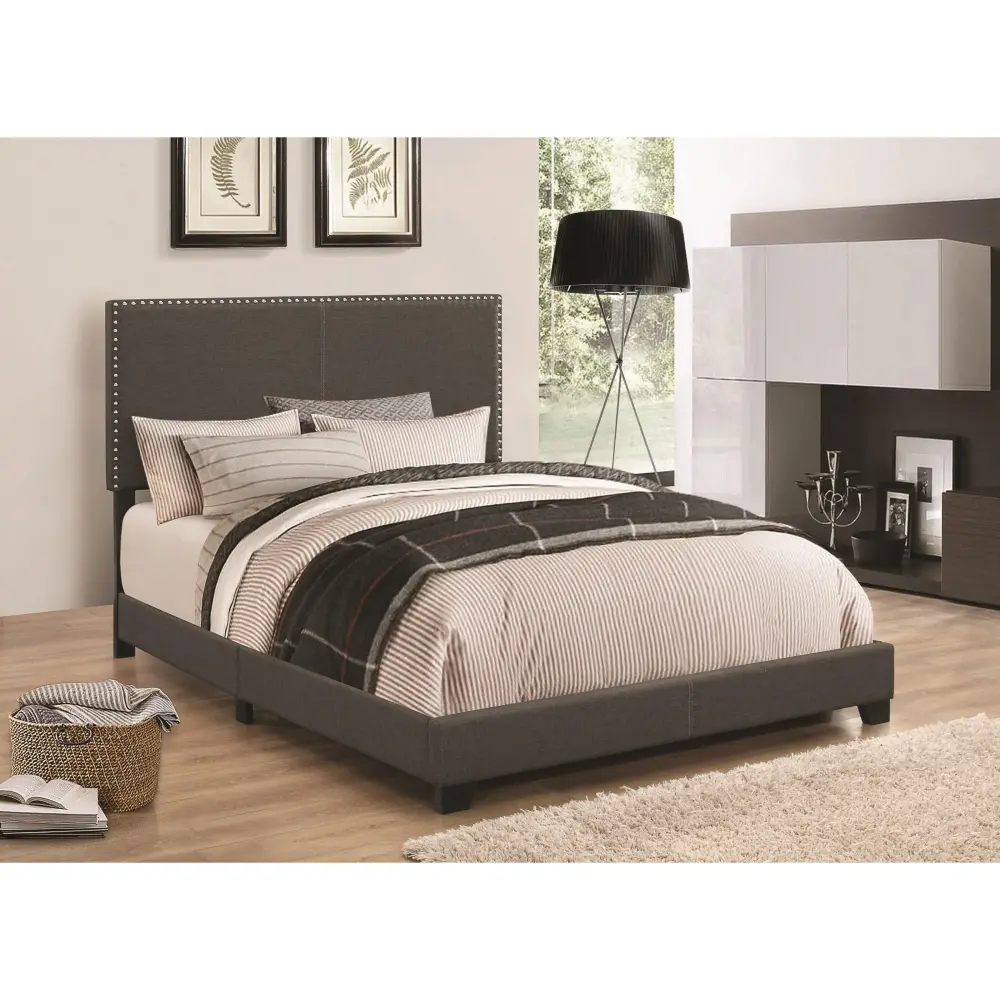 Diamond Modern Furniture COA Boyd Twin Upholstered Platform Bed 350061T