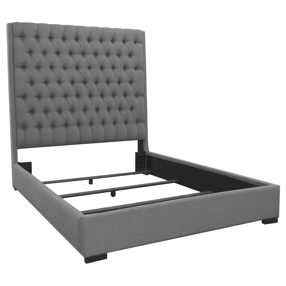 Diamond Modern Furniture COA Camille Queen Upholstered Platform Bed 300621Q