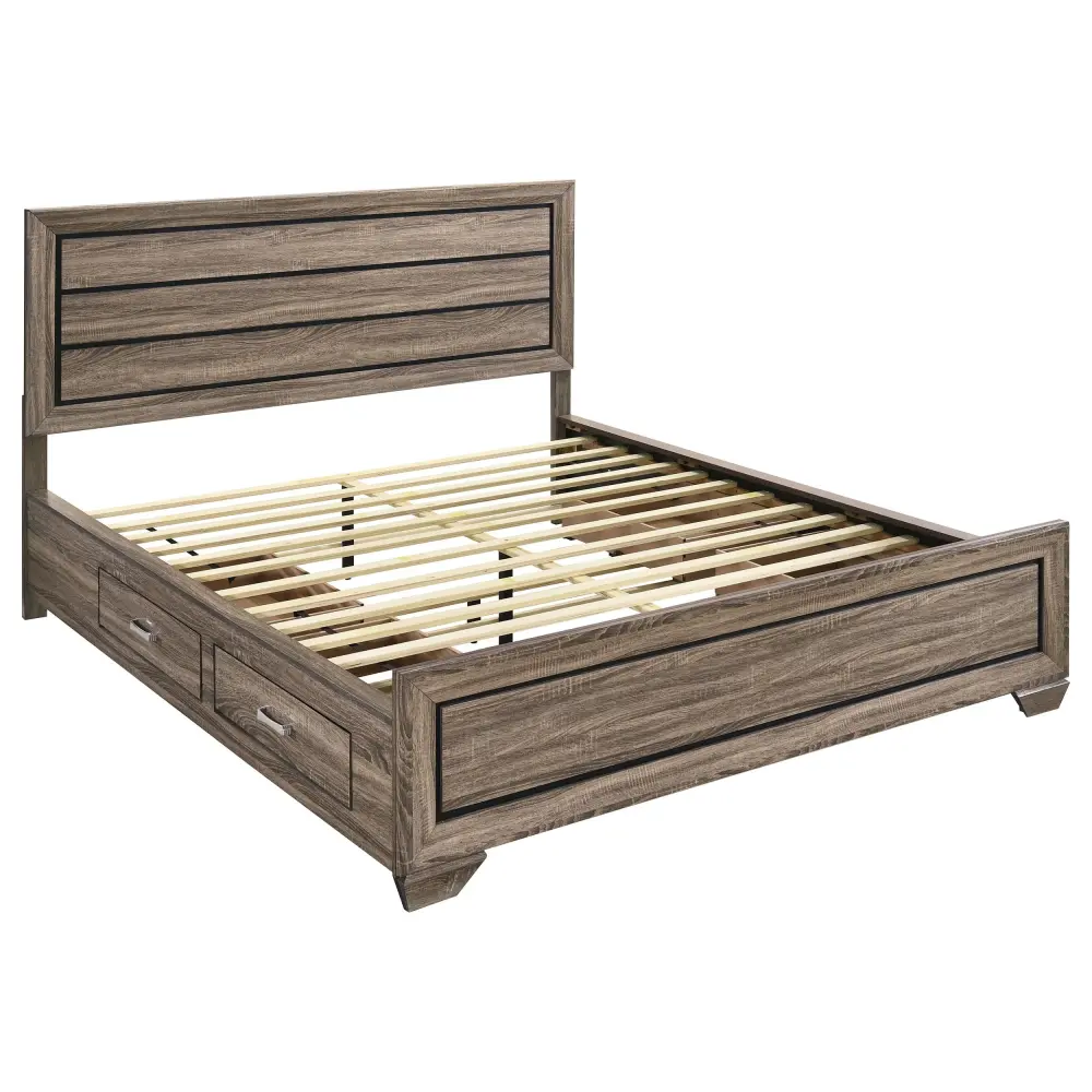 Diamond Modern Furniture COA Kauffman California King Panel Bed Storage 204190KW