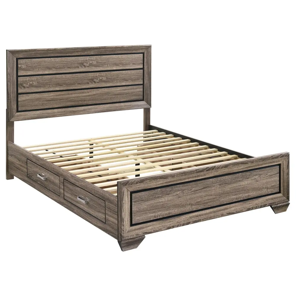 Diamond Modern Furniture COA Kauffman Queen Panel Bed Storage 204190Q