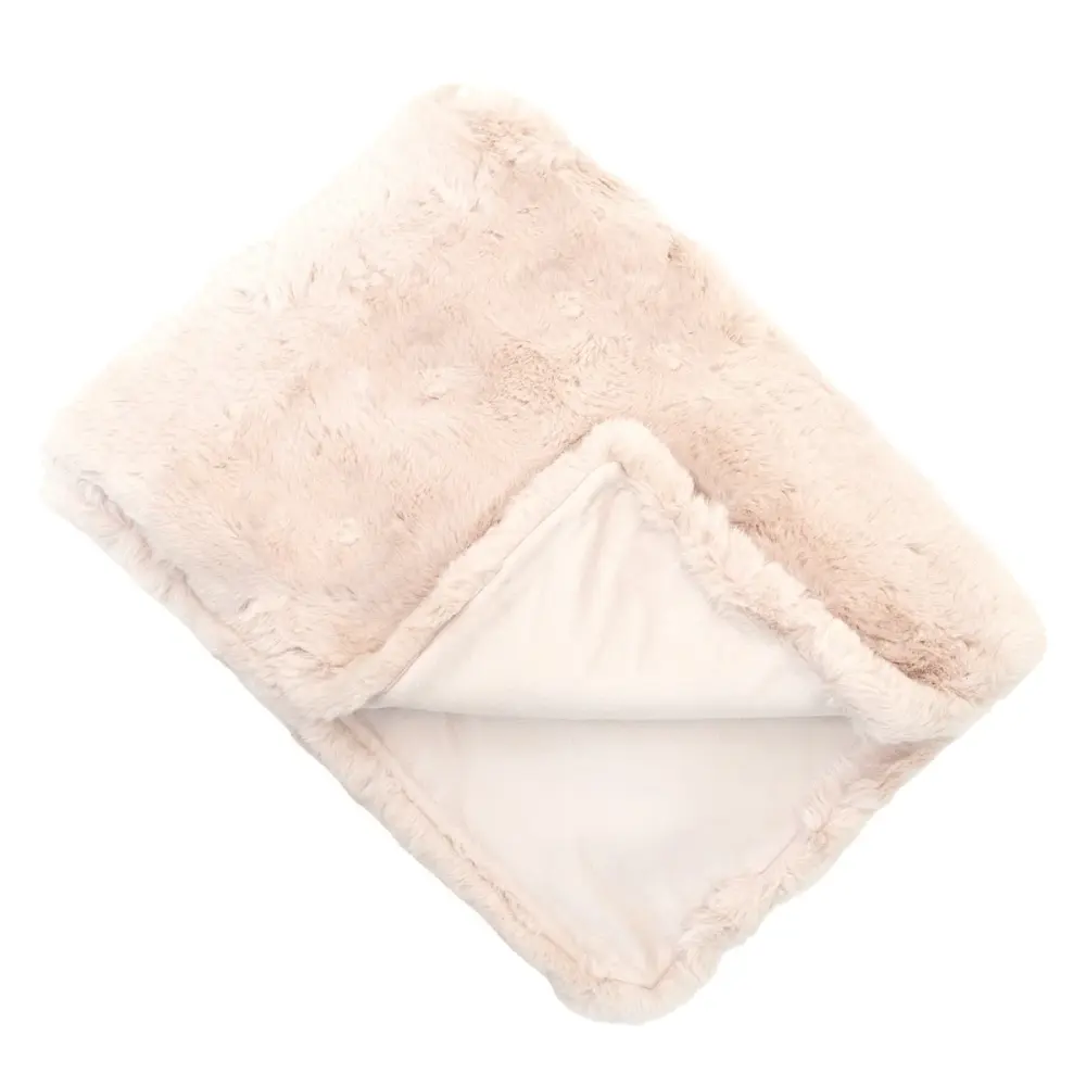 Rapture Faux Fur Throw 150x180cm - Ecru