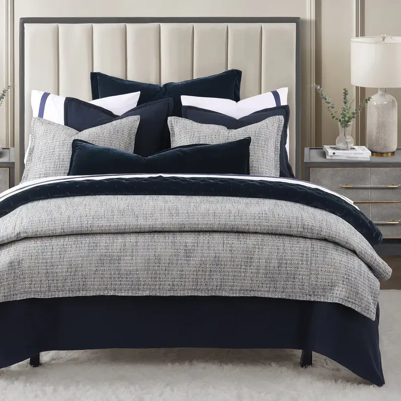 Tweed 3PC Comforter Set, Cobalt