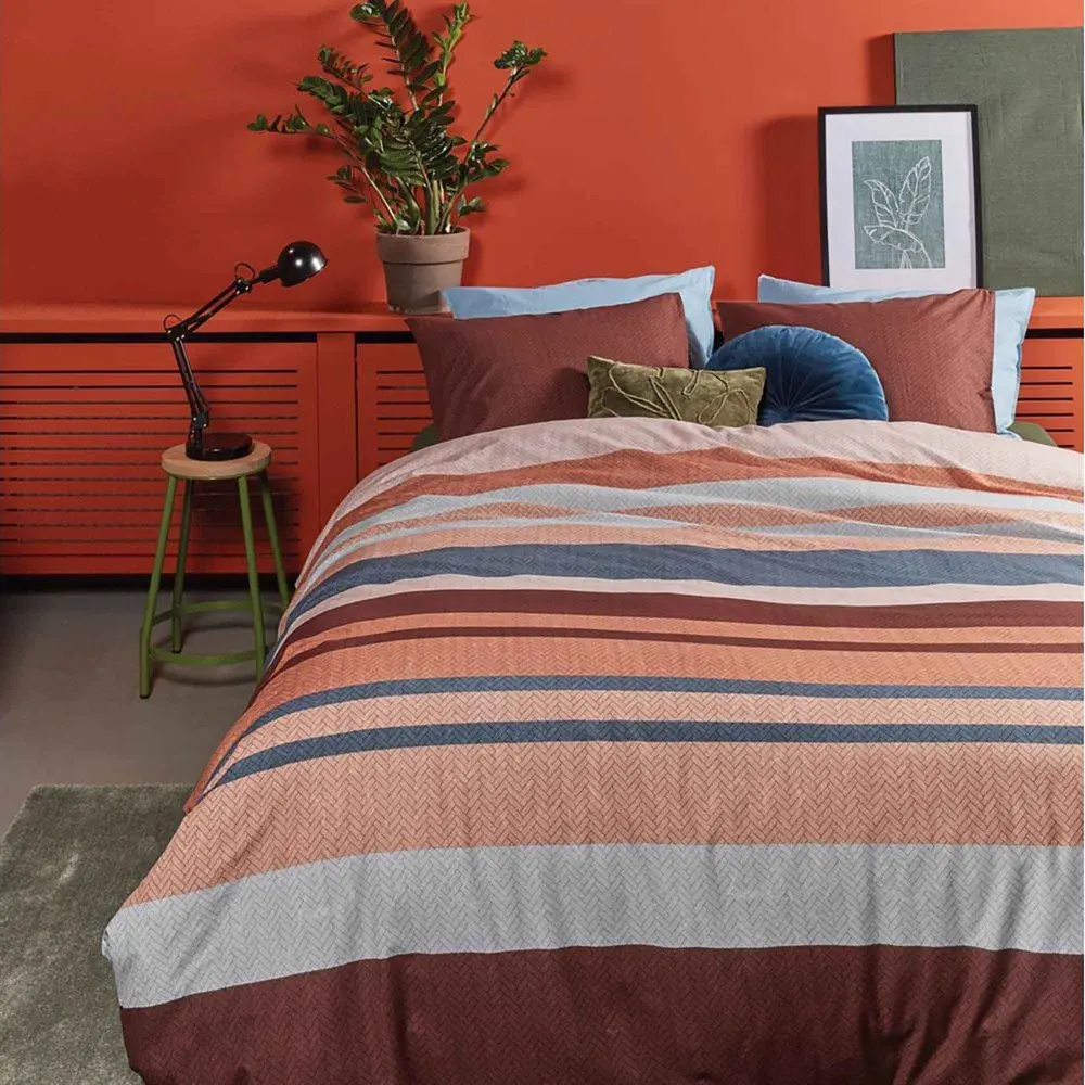 Striped Duvet Cover Place, Double-Queen