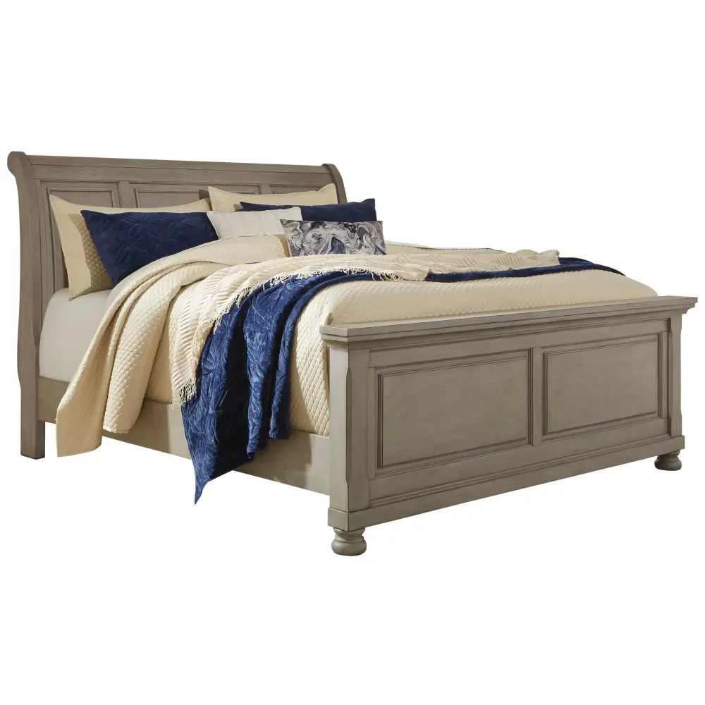 Diamond Modern Furniture Exclusive Design Lettner King Sleigh Bed B733-78/B733-56/B733-97