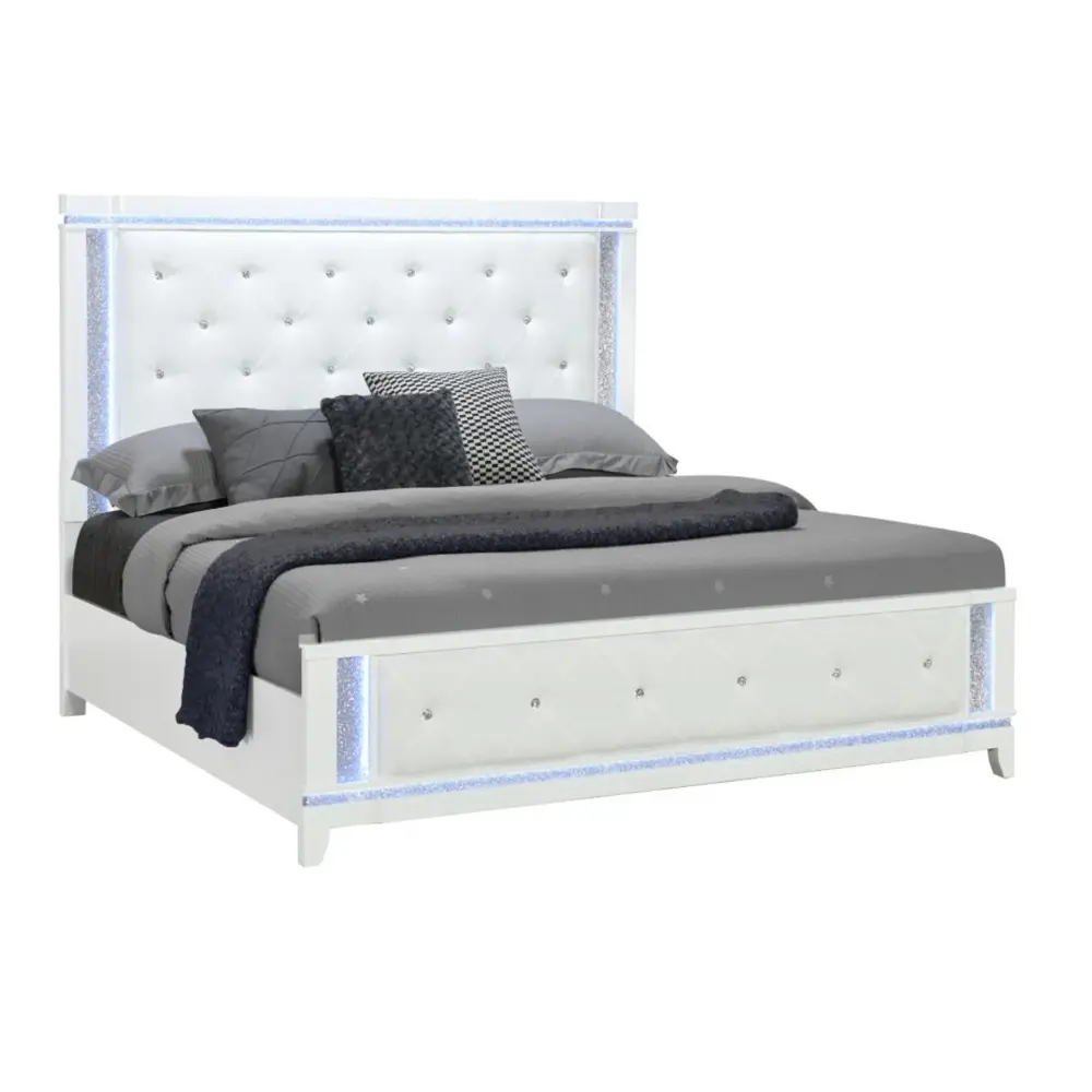 Adalid - 5 Pieces Bedroom Place LED Lights And Glittered Detailing
