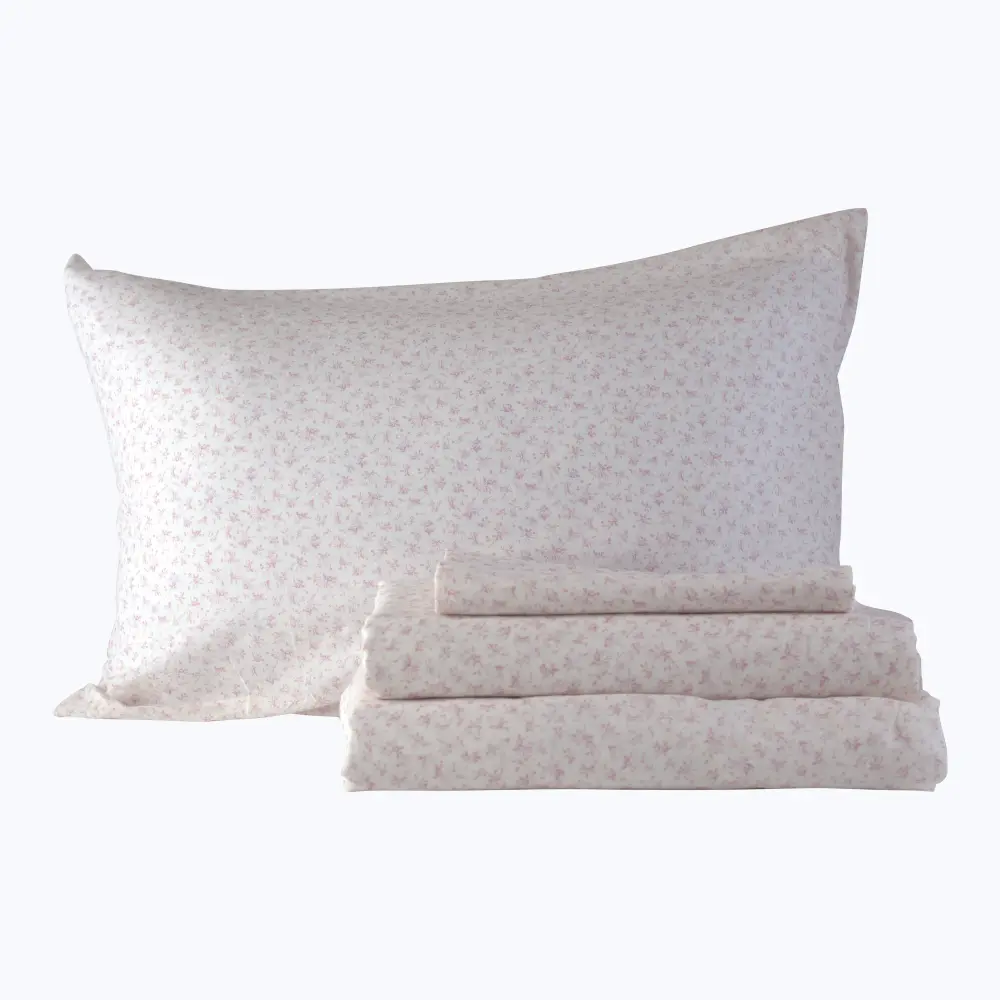 Percale Weave Blossom Floral Voile Sheetset