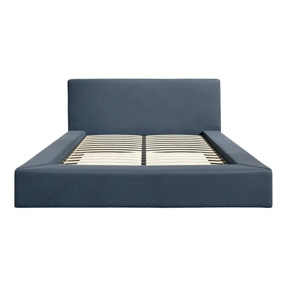 Camden King Size Bed - Ink Azure Weave