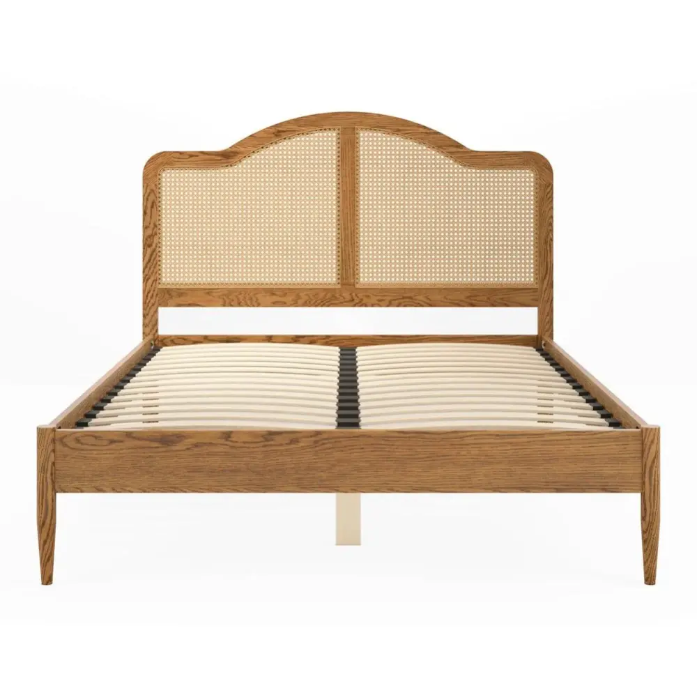 Claudette Paired Bed - Smoked Wood