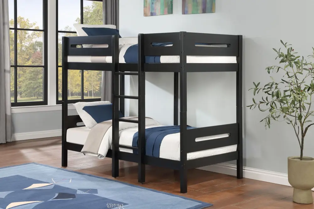 Ekko - Twin Twin Bunk Bed - Charcoal Temperature Regulation