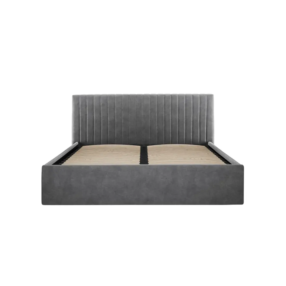 Emden Kingsize Ottoman Bed - Quicksilver