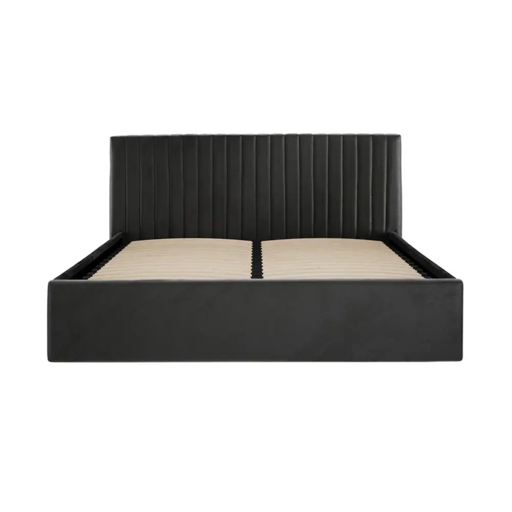 Emden Ottoman Bed - Jet-black