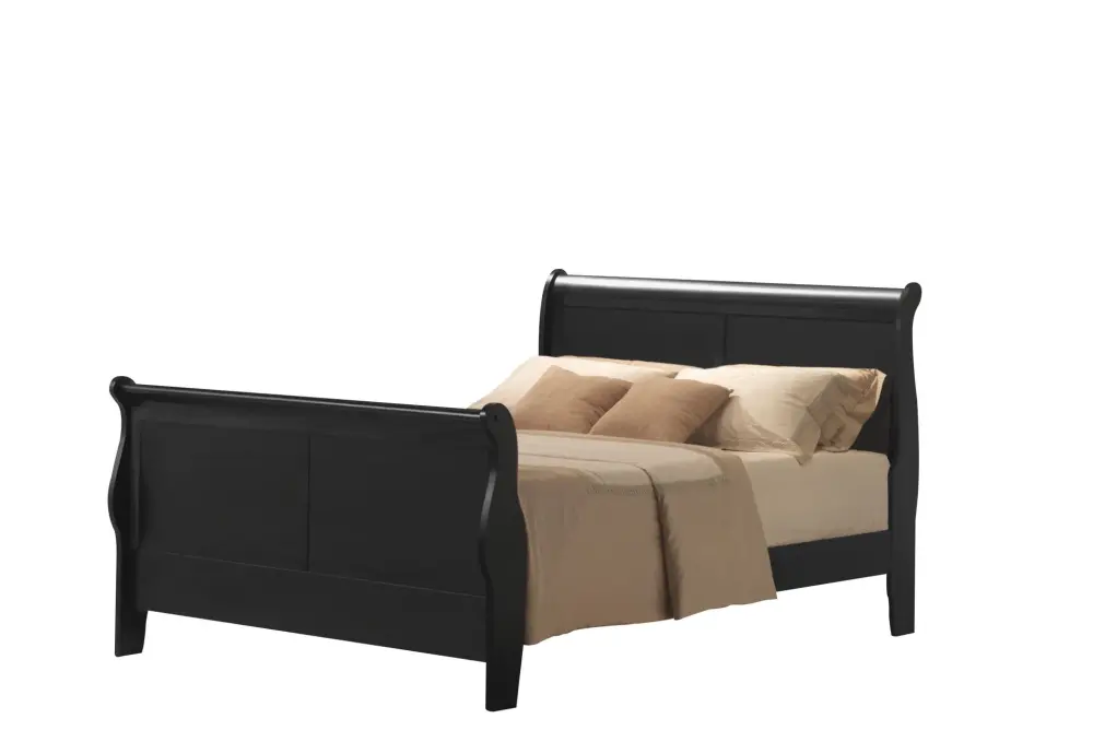 Louis Philippe III - Eastern King Bed - Midnight