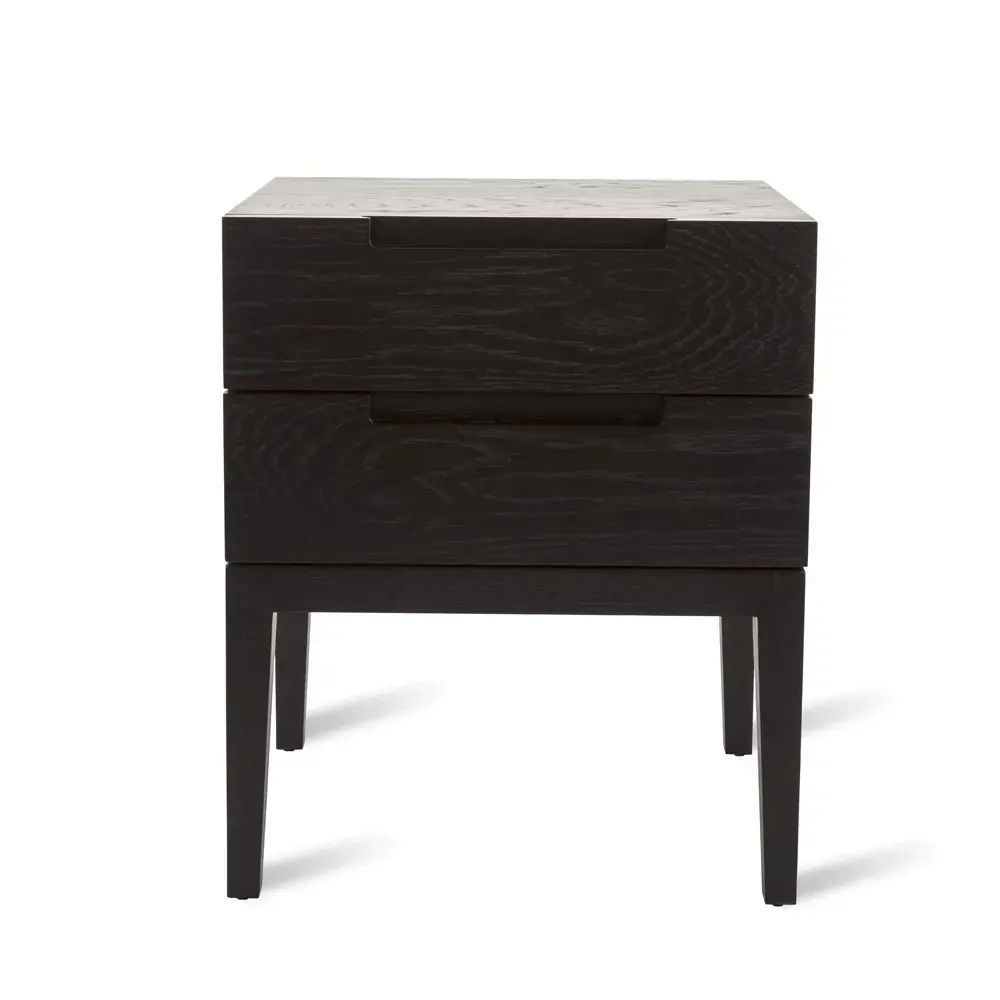 Orchid 2 Drawer Bedside Table - Wenge