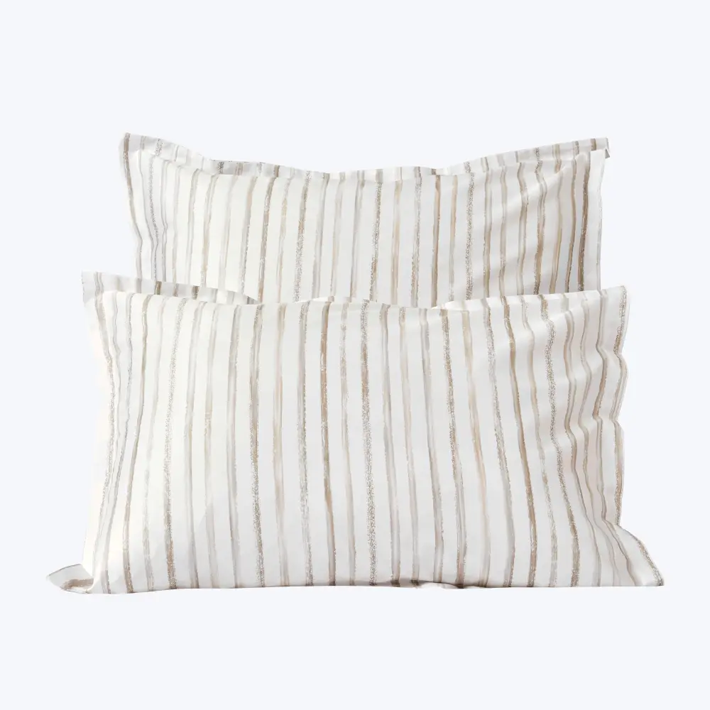 Rigato Duvets & Shams, Buff