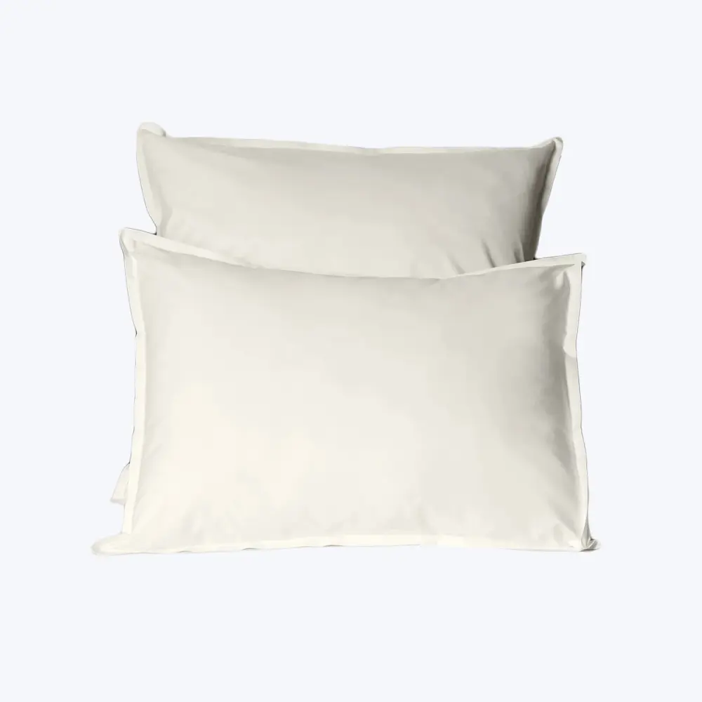 Weighted Lineare Sateen Duvet & Shams, Ivory