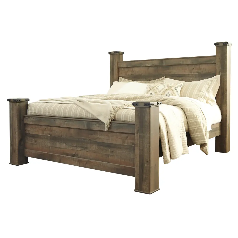 Diamond Modern Furniture Exclusive Design Trinell King Poster Bed B446-68/B446-66/B446-61/B446-99