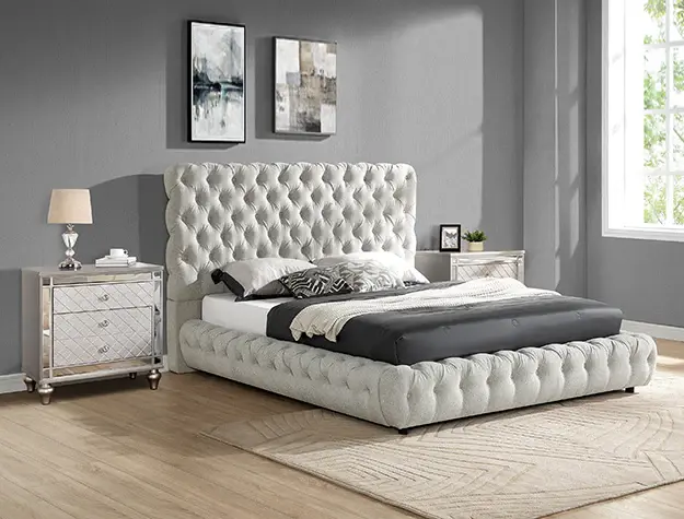 Flory Bedroom Adjust Platform -Dove