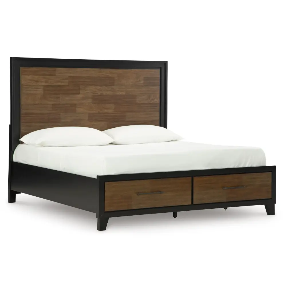 Diamond Modern Furniture Exclusive Design Kraeburn King Panel Bed Storage B496-58/B496-56S/B496-197
