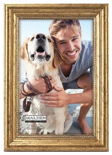 GOLD BEAD PICTURE FRAME 4”x 6”