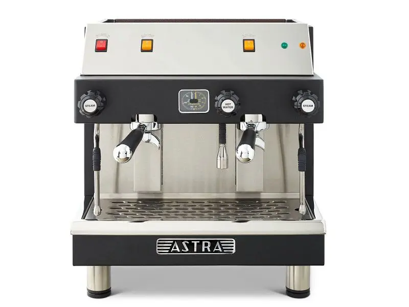 Astra Ergonomic MEGA II Space-saving Semi-automatic Head Espresso Machine, Two Group Head 110V, M2CS-019-1
