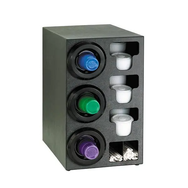 Dispense Precision Rite Countertop Cup Dispensing Cabinet (3) STL-2F and built- lid and straw preparer, Location Dispenser...