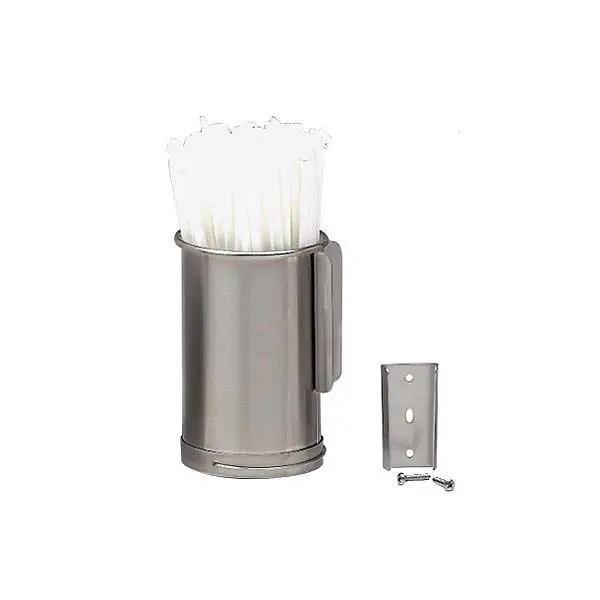 Dispense Professional-Grade Rite Straw holder - surface or stand mounted - Stainless Steel, TSD-1S Dispense Rite