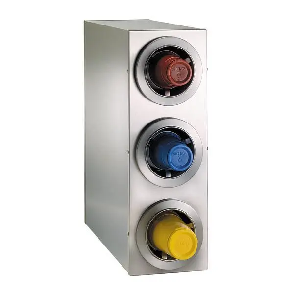 Dispense Quick-Connect Rite Countertop Cup Dispensing Cabinet (3) ADJ-2F - Stainless Steel, CTC-R-3SS Dispense Rite
