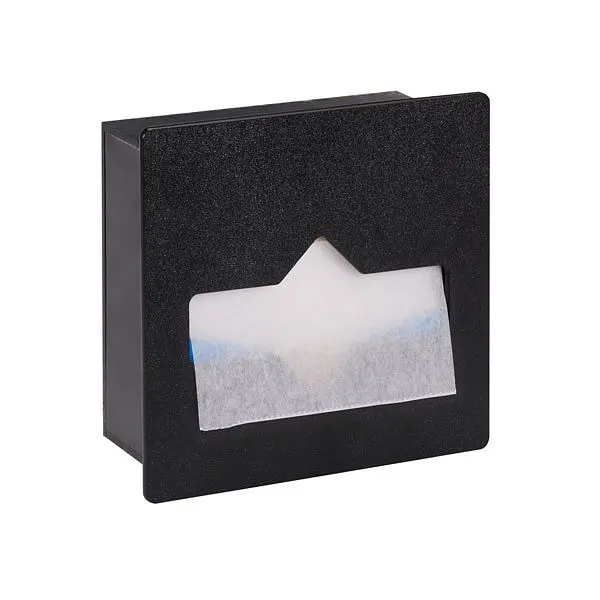 Dispense Rite Constructed- midget size waxed paper tproblem dispenser - Jet Black Polystyrene, FMT-1BT