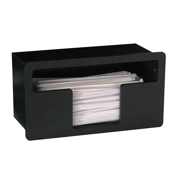 Dispense Rite Constructed- wrapped straw preparer - Black Polystyrene, Product Dimensions:6-1/4" H x 11-5/8" W x...