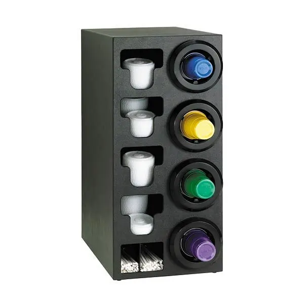 Dispense Rite Countertop Cup Dispensing Cabinet (4) STL-2F and built- lid and straw preparer, Location Dispenser: Right, S...