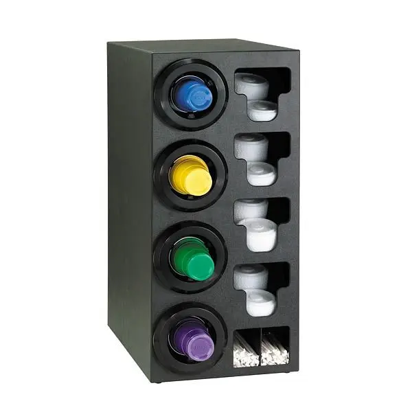 Dispense Rite Countertop Cup Dispensing Cabinet (4) STL-2F and built- lid and straw preparer, Location Dispenser: Left, ST...