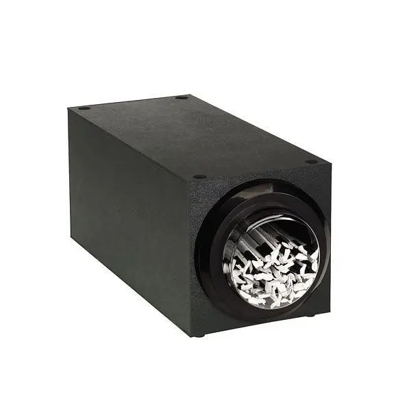 Dispense Rite Countertop Stackable Straw Dispensing Cabinet - Black Polystyrene, STR-STK-1BT
