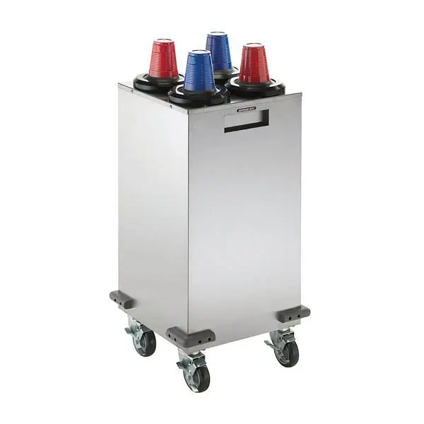 Dispense Rite Mobile Cup Dispensing Cart (4) SLR-2L - Stainless Alloy Steel, Product Dimensions: 35" H x 17" W x...