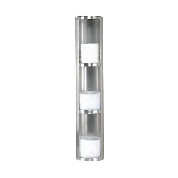 Dispense Rite Surface-mount 3 section Lid Dispenser - Water-Based Stainless Alloy Steel, TLD-3-3